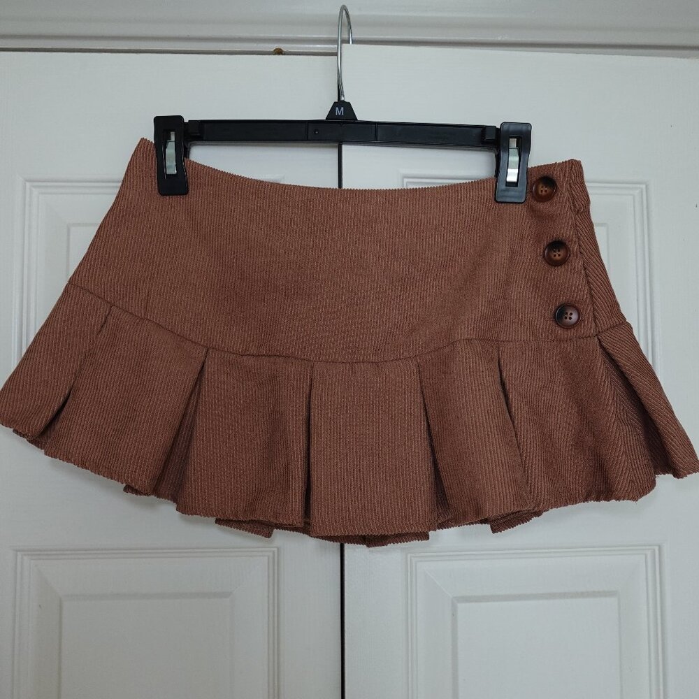 Corduroy Mini Skirt